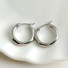 Personality Polygon Round Hoop Earrings for Women Metal Pendant Golden Silver Color Metal Circle Dangle Earrings Simple Jewelry