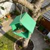 Vannbeskyttet fuglemater Husformet Hengende fuglemater Værbestandig Utendørs fuglemater for Veranda Balkong Terrasse Hage Bakgård