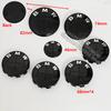 Carbon Fiber Black Logo Front Hood Emblem 82mm+Rear Badge 74mm+Wheel Hub Cap 68mm/56mm+steering Wheel Sticker 45mm for All BMW CVA8