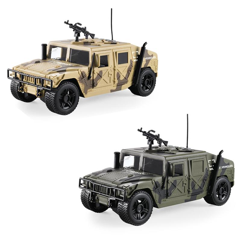 Large 1:16 Hummer Field Vehicle Military Model Car Armored Vehicle Tank Missile Boy 6 Years Old 8 Children's Toy Car