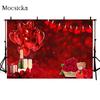 Valentine's Day Photocall Love Heart Bokeh Glitter Photography Backdrop Rose Flower Balloon Newborn Portrait Photo Background
