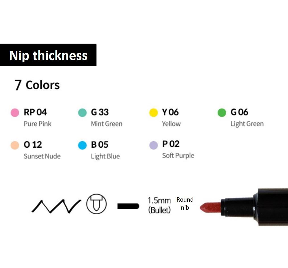 [Set de 7 culori Monami Tinytan Meteor Magic, Tinytan, 1 set