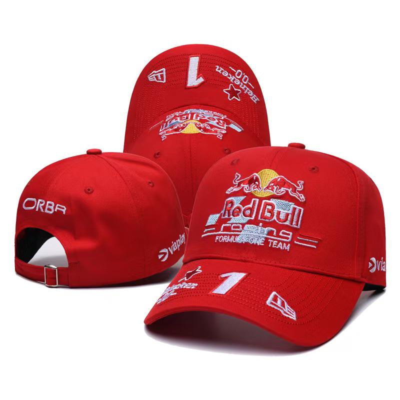 Red Bull Racing F1 Verstappen #1 Baseballpet - Unisex Geborduurde Sport Zon Hoed one size