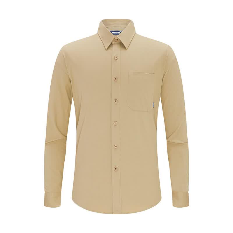 Navigare Men's Antibacterial Long-Sleeve Casual Shirt