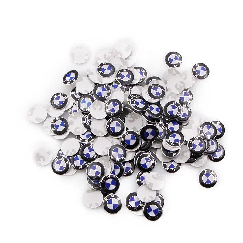

50 PCS 14mm Car badge Emblem car Key Sticker decoration Sticker For Bmw e46 e90 e60 e39 f30 e36 f10 f20 e87 e92 e30 e34 X1 X3 X5 чорний