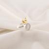 Round Selenite Stone 925 Silver Handcrafted Wife Gift Eternity Promise Boho Ring RR-58-45