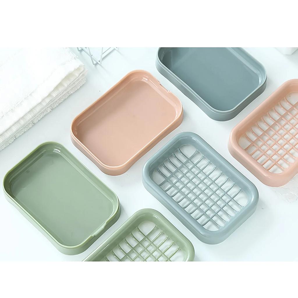 Household Soap Box, Toilet Bathroom Soap Double-Layer Storage Rack, Draining Soap Shelf For Bathroom Hotel
