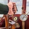 Nautical Compass Not All Those Who Wander Are Lost Engraved Solid Brass Navigational Vintage Marine Compass with Wooden Box