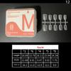 100Pcs No Polish Short Medium Coffin French Full Cover Nail Tips Press On False Nails DIY Manicure Extension Tools