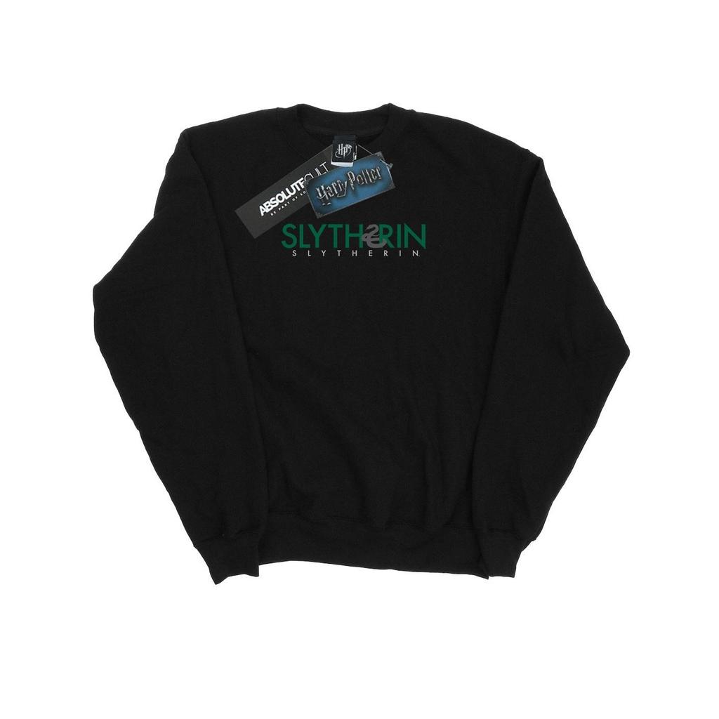 Harry Potter Mens Slytherin Text Sweatshirt