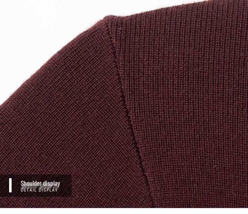 2025 Winter Fashion: Men's Fine Australian Wool High-Neck Sweater - Thick, Casual Style for All Ages