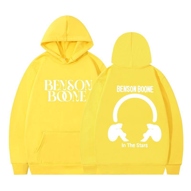 Hooded Sweater Harajuku Funny Benson Boone Sweater Long Sleeve Men's and Women's Pullover