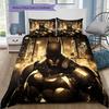Retro Batman Bedding Set, 1 Duvet Cover & 2 Pillowcases, Vintage Home, Great Gift