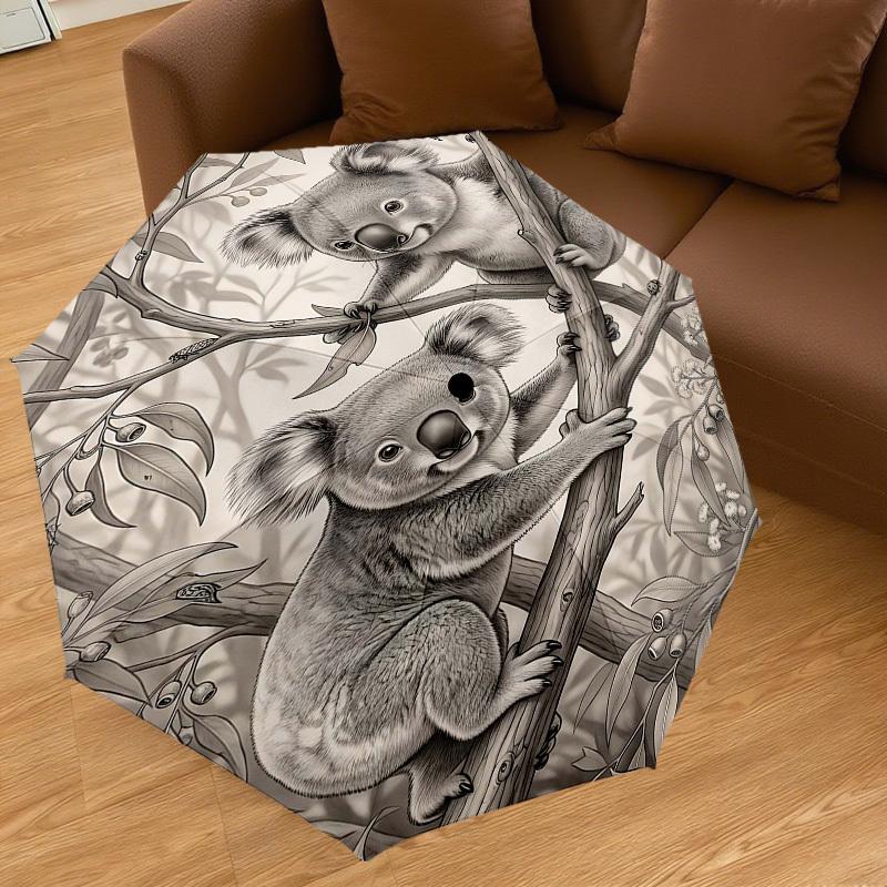 1PC Koala Tree Branch Umbrella-8-Rib Reinforced Portable Folding Travel Suitable for All Seasons Outdoor Daily Use-Z0498