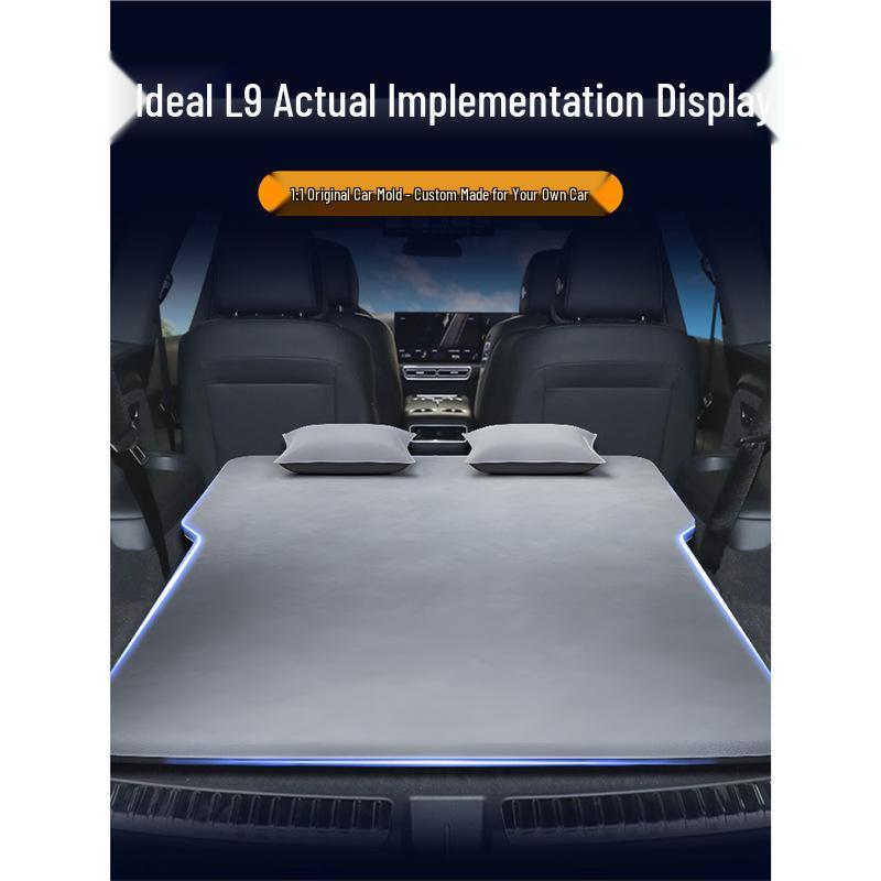 Compatible with Ideal L9 Car Bed Trunk: Inflatable Rear Seat Sleeping Pad & Third-Row Sleeping Solution