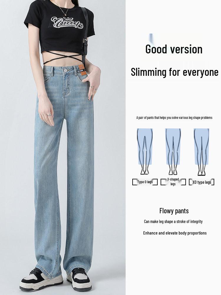 Women's Spring 2026 Bestseller: Light Color High-Waist Petite Straight-Leg Jeans