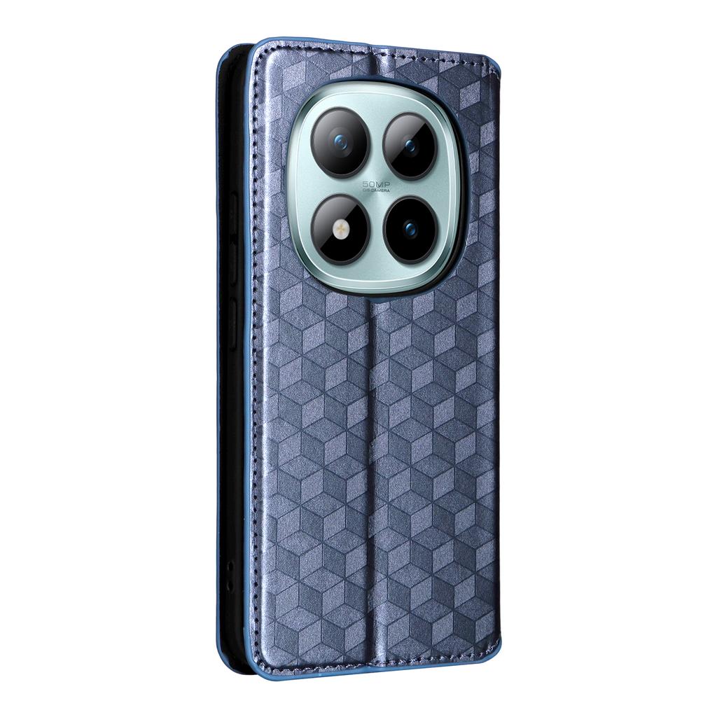 Dla Xiaomi Poco M8 Pro 5G/Redmi Note 15 Pro+ 5G (Światowy) Etui Portfel Romb Wytłaczana Skóra Pokrowiec na Telefon