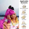 1Pc Pink Hat Barbie Style Blanket Soft Throw Blanket For Home Bedroom Bed Sofa Travel Office Solid Christmas Blanket