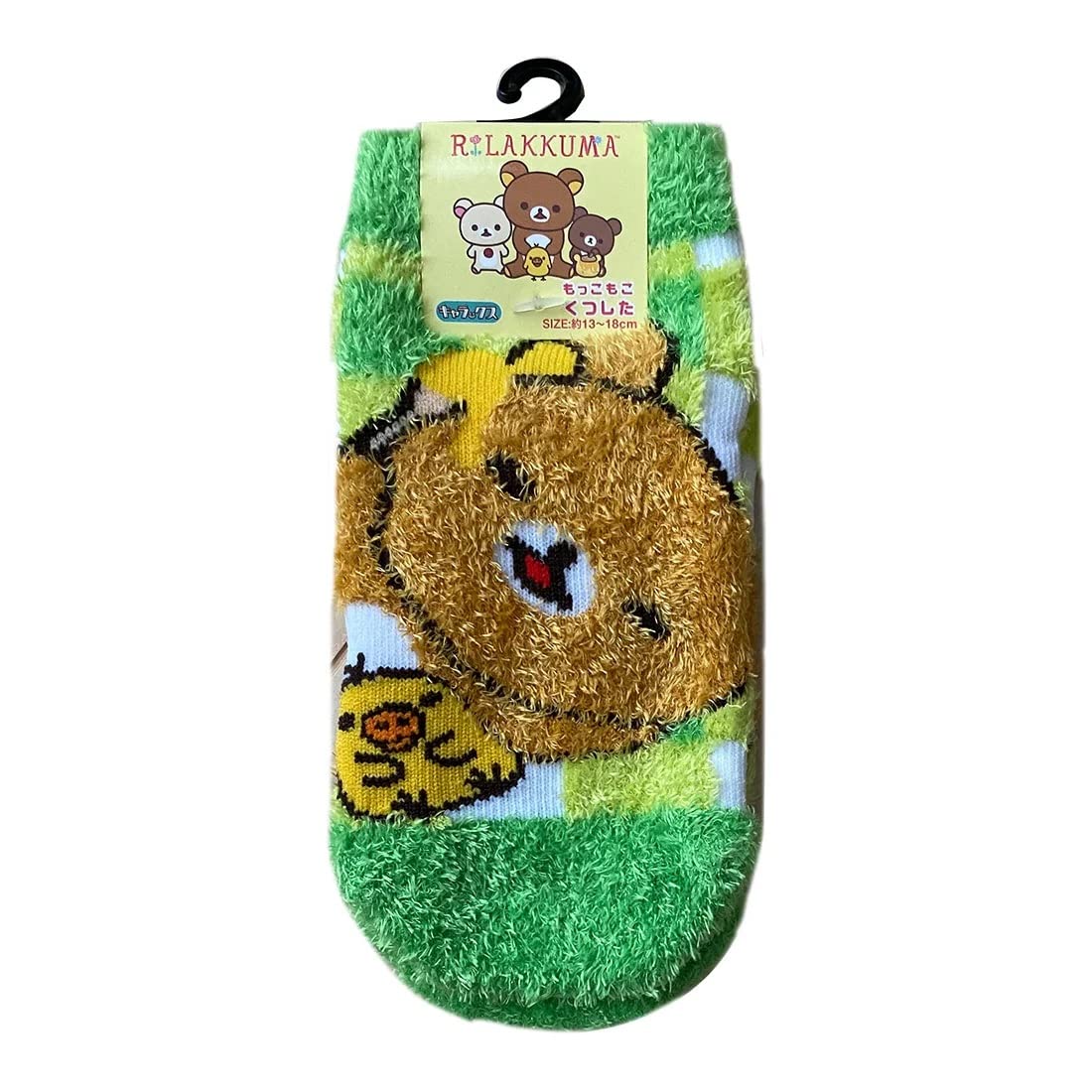 

Rilakkuma Fluffy Socks Rilakkuma Kids RKSOC1450J Dara~ зелёный