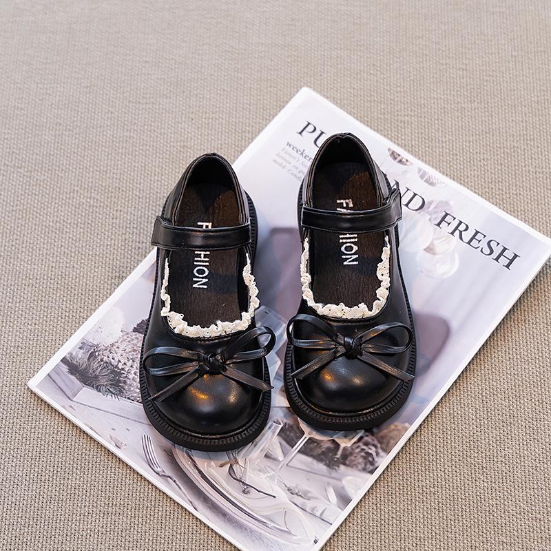 Girls' leather shoes 2025 spring and autumn new British style children's soft-soled single shoes girls Lolita fashion princess shoes tide