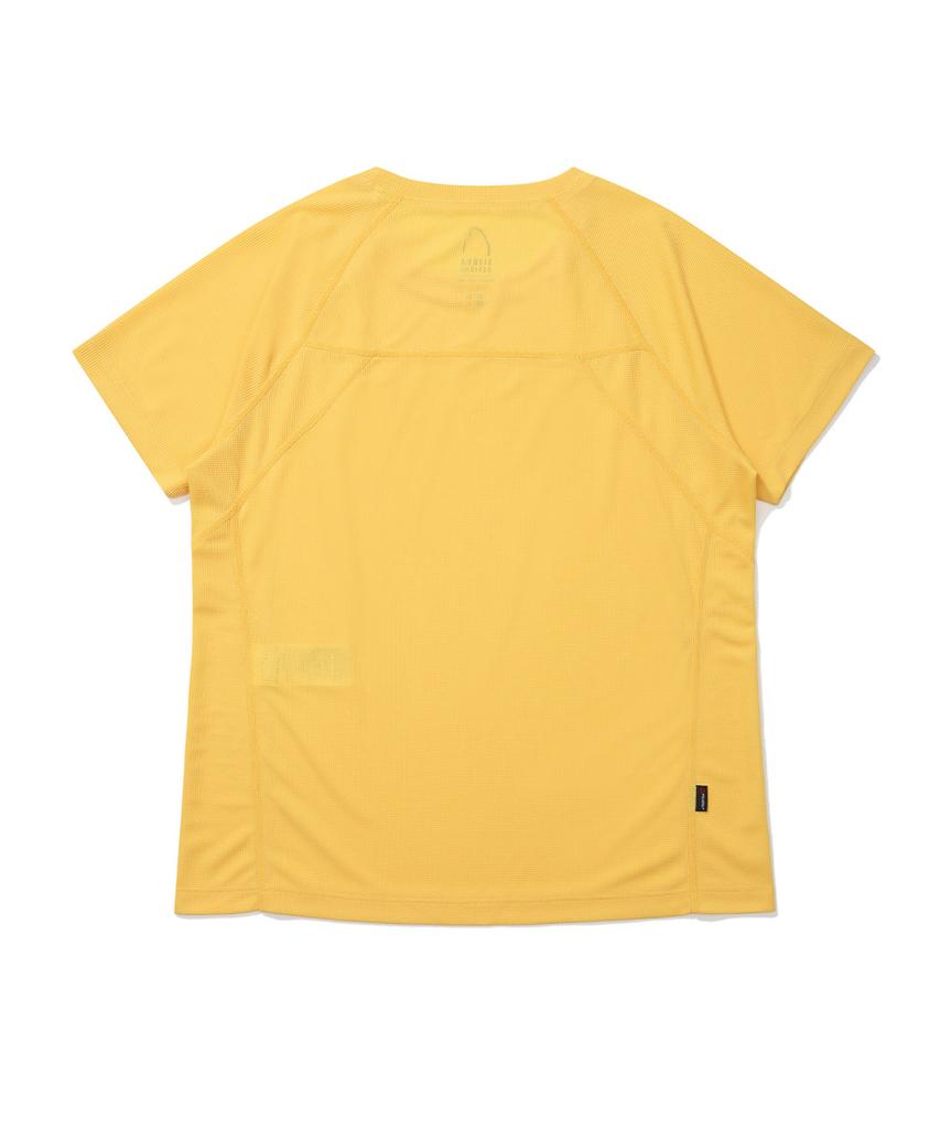 SIERRA DESIGNS W) Mendenhall Polartec Powerdry Short Sleeve T-Shirt Yellow