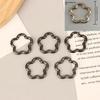 5Pcs Star Duck Flower Shape Spring Ring Open Buckle Carabiner Snap Clip For Leather Bag Handbag Belt Strap Connector