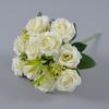 Silk Artificial Rose Bouquet 10 Heads Artificial Flowers  Wedding Decoration Flowers