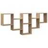 Wall Shelf Artisan Oak 159 x 18 x 66 cm Engineered Wood