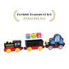 Battery Operated Action Locomotive Train Magnetic Connection Powerful Train Set Fit for Wooden Trains and Tracks Kids Gifts