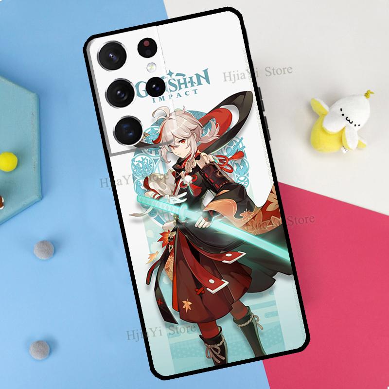Genshin Impact Kaedehara Kazuha Phone Case For Samsung Galaxy S23 S22 Ultra Note 20 10 S8 S9 S10 Plus S20 FE S21 FE Cover