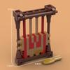 MOC Medieval Furniture Building Blocks Cannon Sheepskin Leather Rack Spinning Wheel Map Desk Loom Bricks Toys Kids Gift