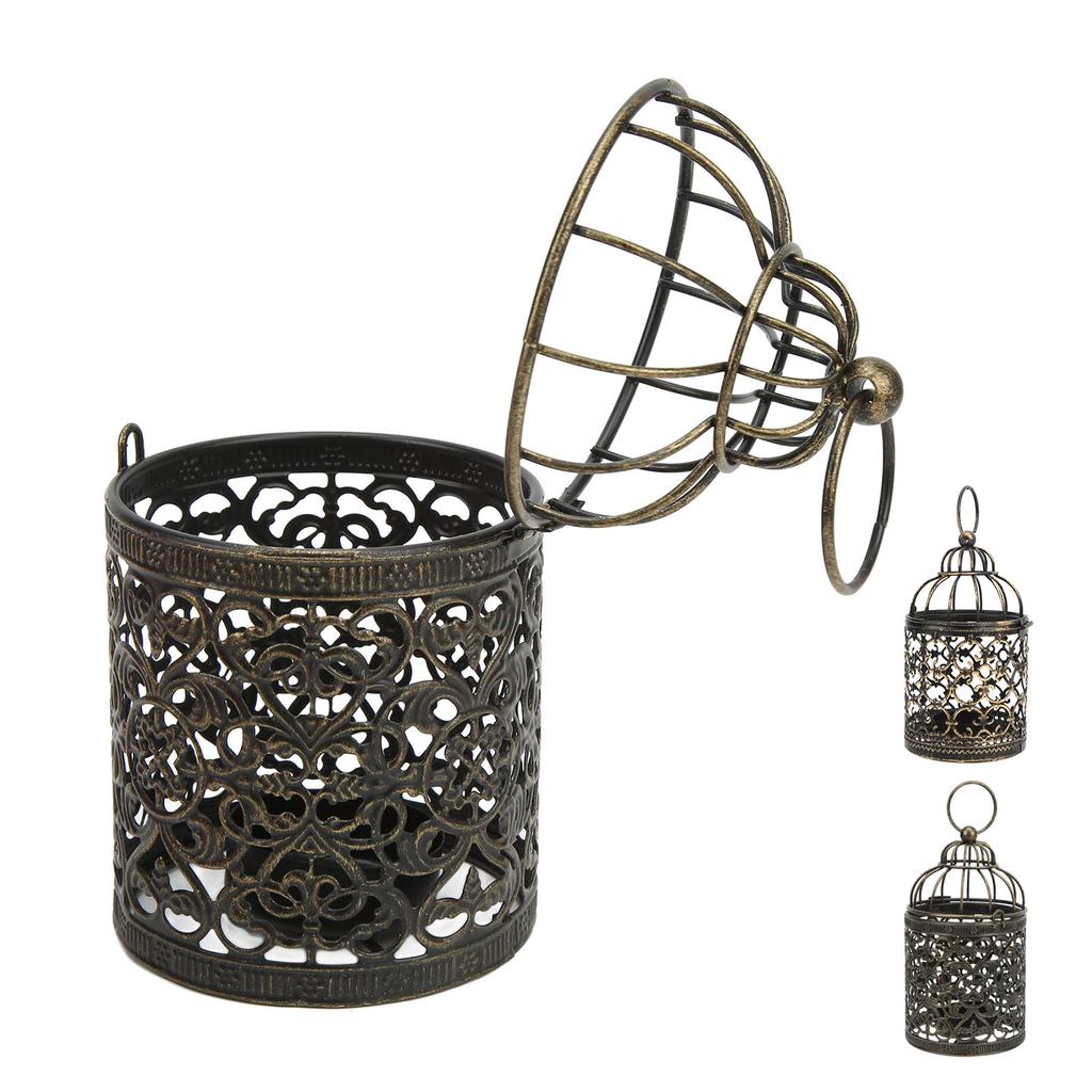 Eisen Kerzenständer Europäischer Retro Eisen Rostschutz Eleganter Stil Vintage Kerzenhalter für Outdo