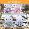 Cute Cartoon Cat Keychain Plush Pendant Soft Stuffed Toy With Adorable Outfit