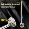 Multifunctional Sink Wrench Carbon Steel Faucet Sewer Pipes Bathroom Plumbing Installation Disassembly Tool 180 degrees