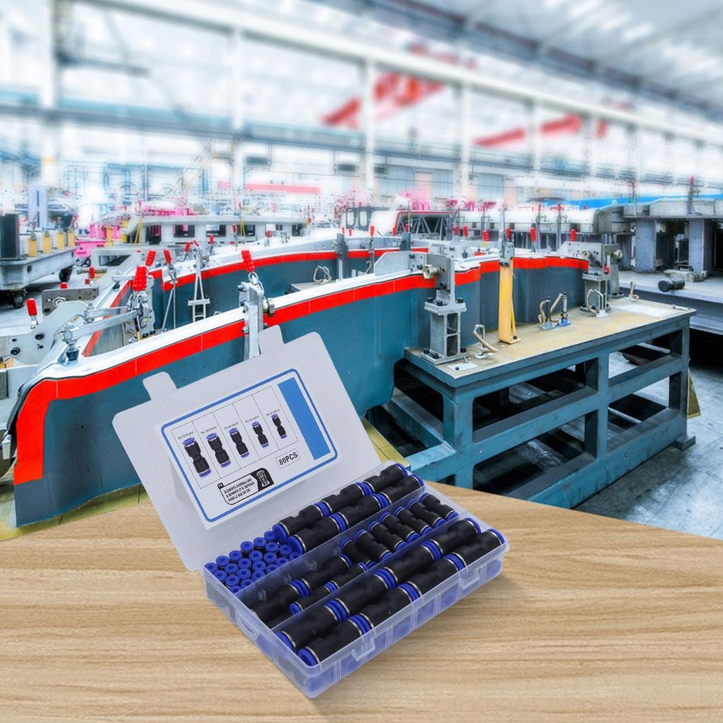 80pcs Push Fit Connectors Compatible with Various OD Polyethylene Pipes