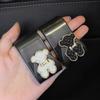 Car Seat Back Hooks Diamond Camellia Flowers Decor Cute Cartoon Bears Car Interior Storage Hook Handbag Hanging Holder