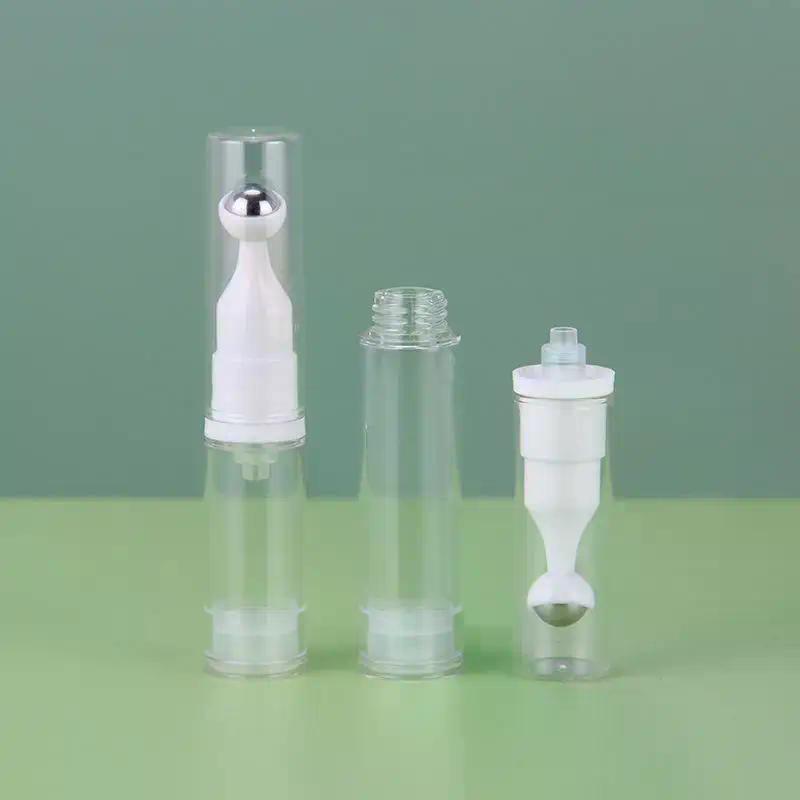Roller Ball Vacuum Refillable Bottles Portable Empty Dispenser for Essential Oil Foundation Eye Cream Travel