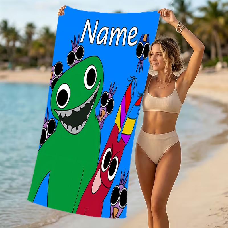 Customizable Personalized Beach Towels Garten Of Banban Themed designs.Suitable for the Beach, Yoga, Sports;ideal As Beach Accessories