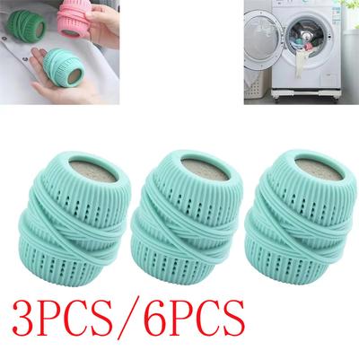 3/6PCS Washing Machine Laundry Ball Reusable Dryer Balls Clothes Cleaning Ball Fabric Softener Dispenser Ball for Washer