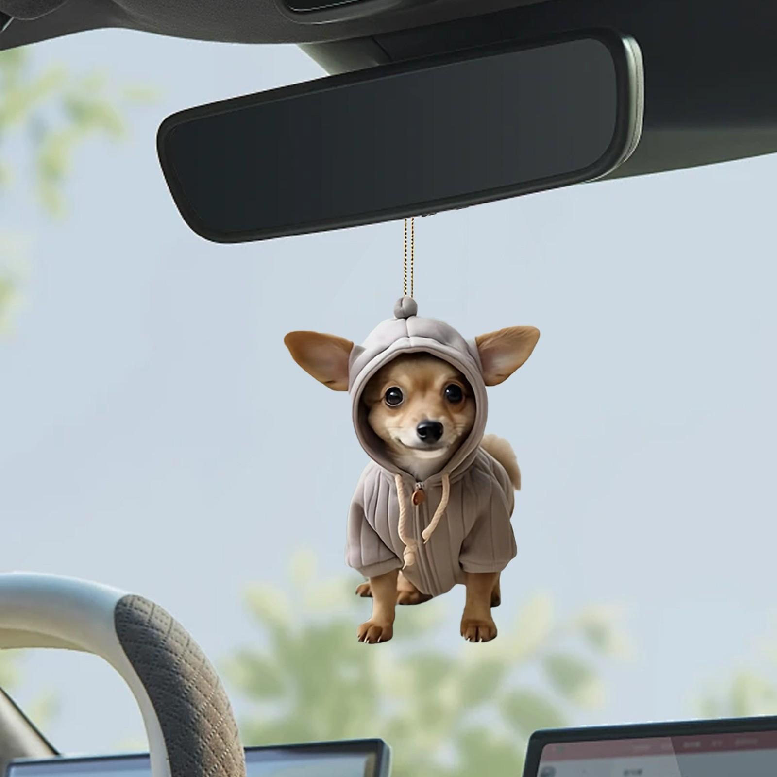 

Милый мультяшный кулон с изображением животных, украшение для зеркала заднего вида, персонализированный шарм для салона автомобиля One Size