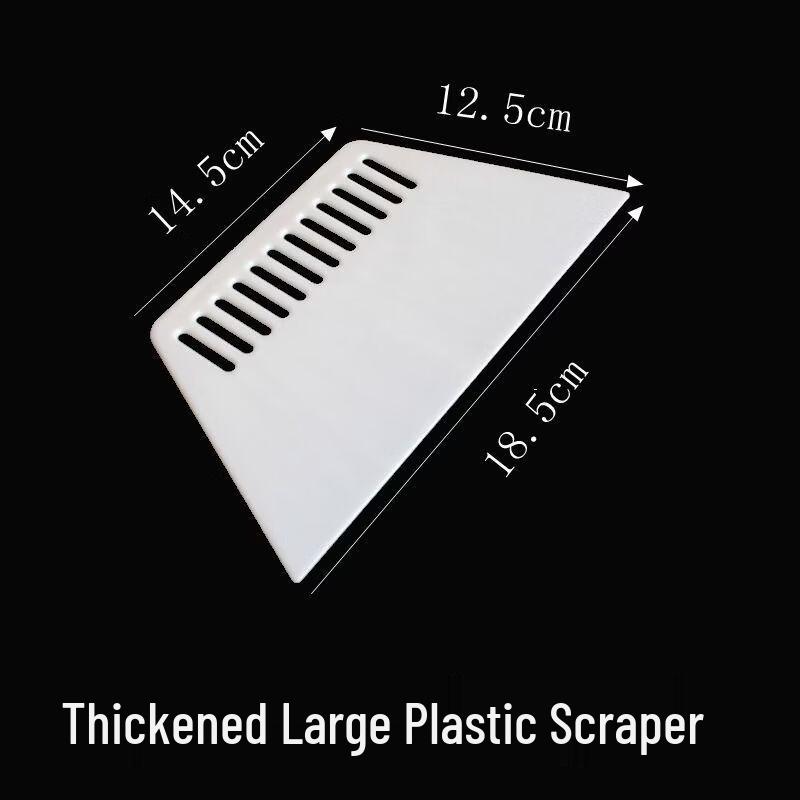 Shanzhongshan Heavy-Duty Plastic Dough & Cake Scrapers, 50-Pack