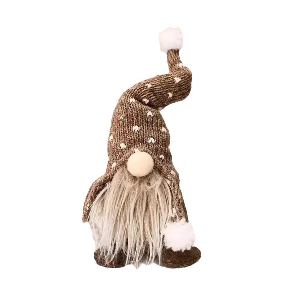 Cartoon Christmas Gnomes Doll Decor Knitted Christmas Gnomes Plush Doll Xmas Home Decor