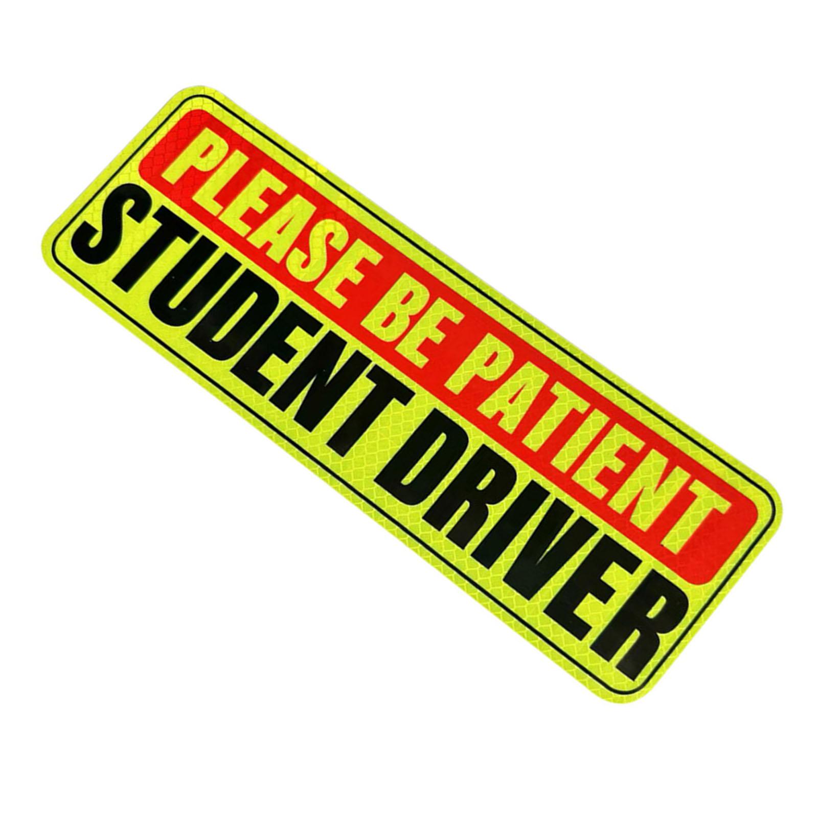 

Новый магнит для водителя, предупреждающий о безопасности, магнит для водителя автомобиля, пожалуйста, будьте терпеливы, студенческий магнит для водителя, многоразовые магнитные знаки A