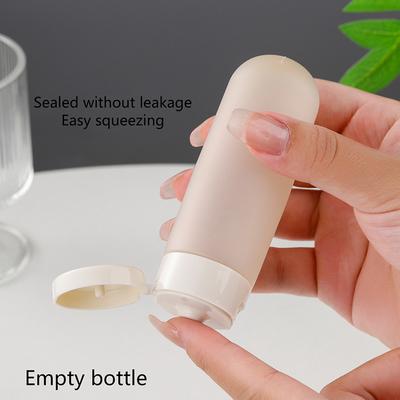60Ml Leak-Proof Travel Bottle Travel Portable Hose Lotion Squeeze Bottle Facial Cleanser Shampoo Shower Gel Empty Bottle