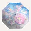 1pc Little Twin Stars & Small Animals Pattern Automatic Umbrella Is Fashionable and Good-Looking, a Portable 3-Fold Umbrella, Suitable for Travel and