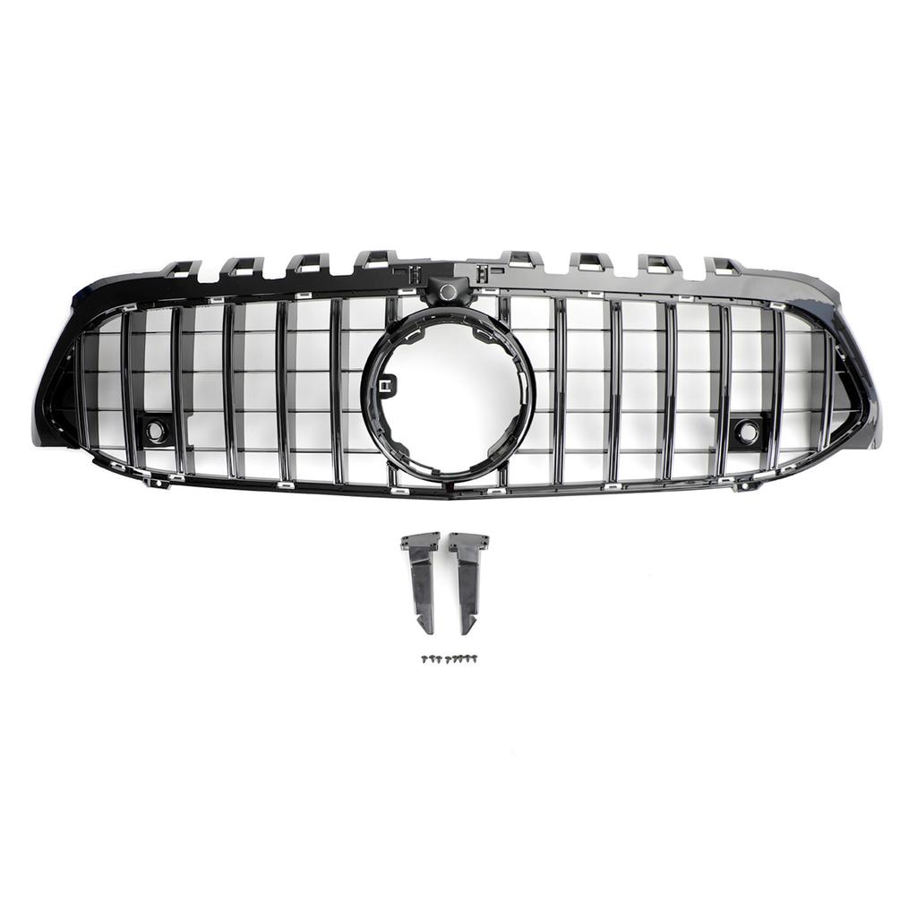 GT Style Front Bumper Grille Grill Fit Mercedes Benz A-Class W177 2019-2023