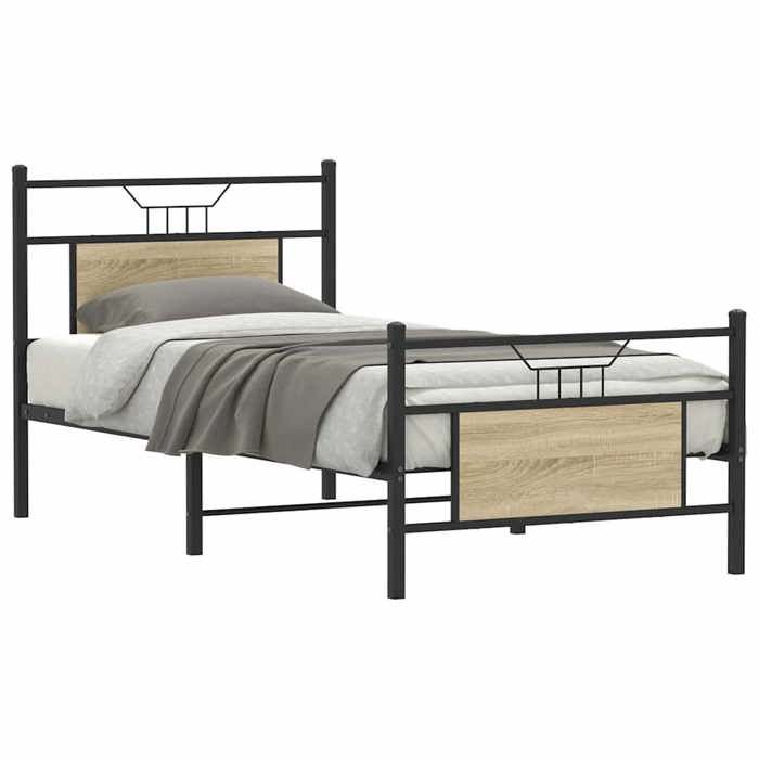 VidaXL Bed Frames Without Mattress Sonoma Oak 80x200 Cm 4106801