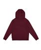 LANARCHIVE [0180] Diagonal Zipper Hooded Long Sleeve - Burgundy