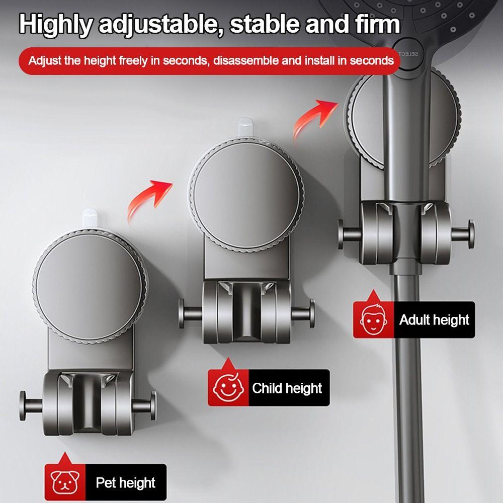 Wall Mounted Shower Head Holder Suction Cup Sprayer Fixed Base Bathroom Accessories