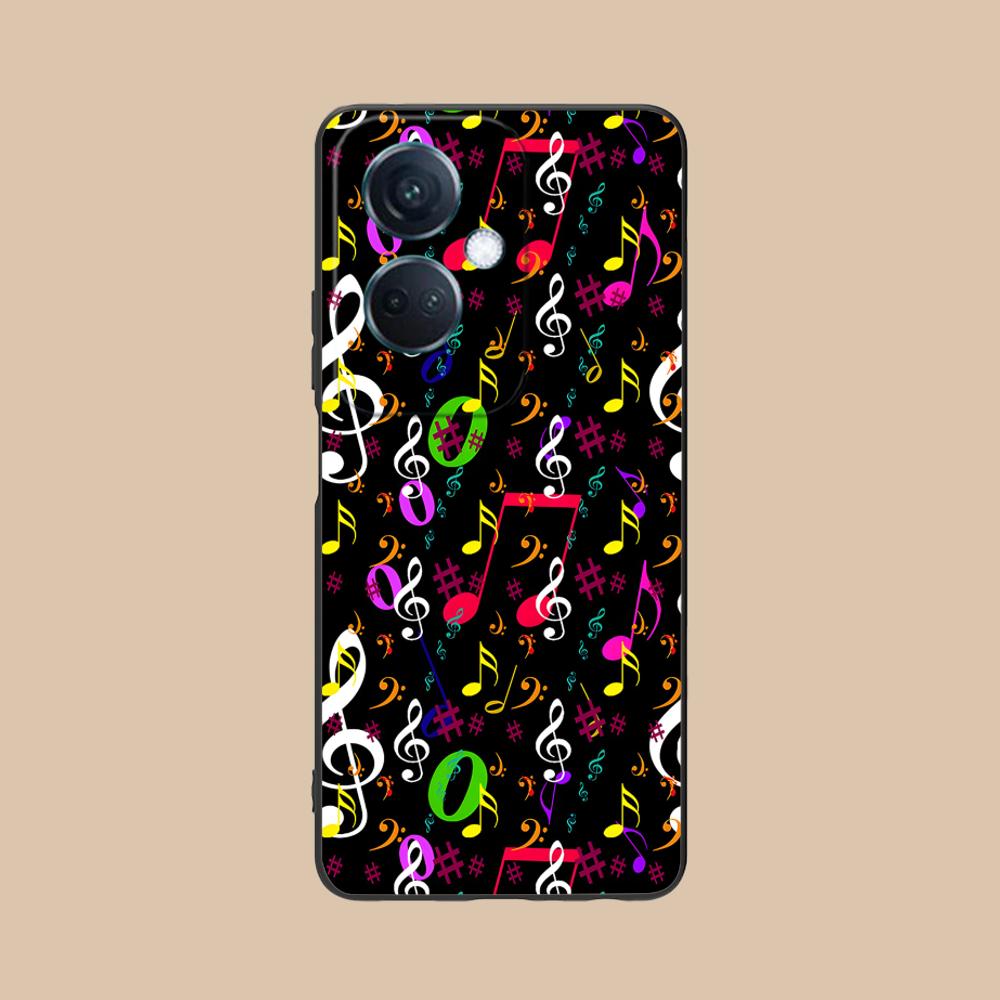 Musical Note Staff Mobile Phone Case for OPPO Find X9 X8 X7 X6 X5 X3 X2 Plus S Pro Ultra Lite Colorful Printing Cover Smartphone